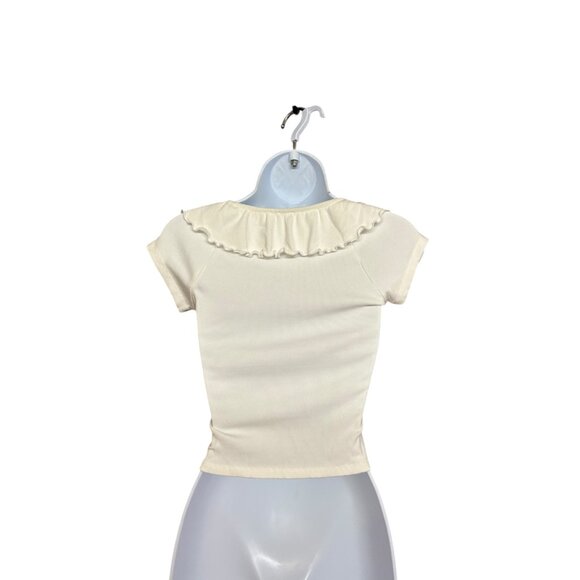 Wilfred Danette Cropped Top White Size S - Picture 4 of 5